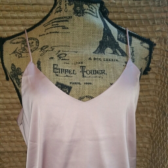 Tops - New Super soft silky pink cami Sz xxl